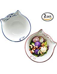 Birsppy TANGDIAABBCC Aeiniwer Ceramic Cereal Bowl Set - 22 Oz Childrens Porcelain Bowl,Microwavable Bowl For Cereal, Soup, or Pasta,Set of 2,Blue and Pink By BANFANG