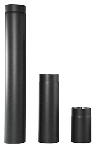 Ofenrohr Rauchrohr Kaminrohr Stahlrohr Abgasrohr Senotherm Schwarz 2mm Heizung Abzugrohr wählbar (Ø 150mm x 250mm)