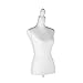 HOMBOUR Female Mannequin Body, Sewing Mannequin Torso Dress Form, Adjustable Mannequin with Stand for Display Dressmaker, White