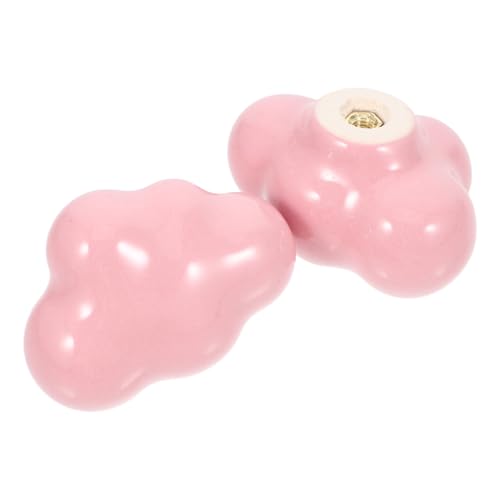 KICHOUSE Boys and Girls' Room Ceramic Cabinet Hardware Cloud Knob Pulls for Tidy and Cozy Spaces