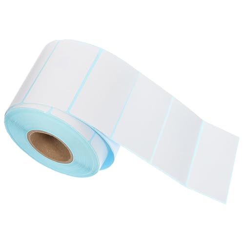 Uonlytech Rollo Claro de Color Etiquetas Adhesivas de 1000 Térmicas de 80x40mm, Papel Resistente al Aceite Fácil de Despegar y Ideales para Logística y Almacenamiento