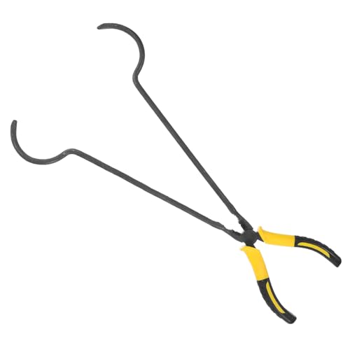 STOBAZA Crucible Tongs Tool Hand Smelt Crucible Beaker Clamps Graphite Crucible Graphite Casting Tong Chemical Supplies Melting Furnace Clamp Crucible Clamp Gold Test Kit Rubber