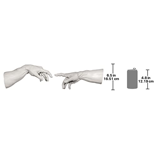 Design Toscano The Creation Wall Sculptures, Off White, 7.5x42x16.5 cm