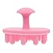 ROMISBABA Pettine per Capelli in Silicone Durevole e Antiscivolo Testa Rotonda per Uso Bagnato e Asciutto Rimuove lo Sporco in Profondità Adatto a Cute Sensibile Colore Colore Casuale immagine