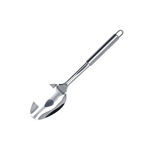 Fackelmann Elemental Cocina, Cucharón Servir alimentos. Elegante cazo sopa. Cuchara Acero Inoxidable para salsa. Cucharones de cocina acero y mango Tubular, 32cm, 1ud
