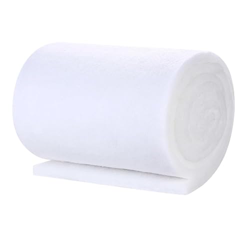 Filterwatte Aquarium, 3M Aquarium Filtermatte filtervlies, Weiß Aquarium Filterschwamm, Filterwatte Esponjas de Acuario, Erdickt Filtermedien Filtrationsschaum für Aquarium (300cm x 10cm x 3cm)