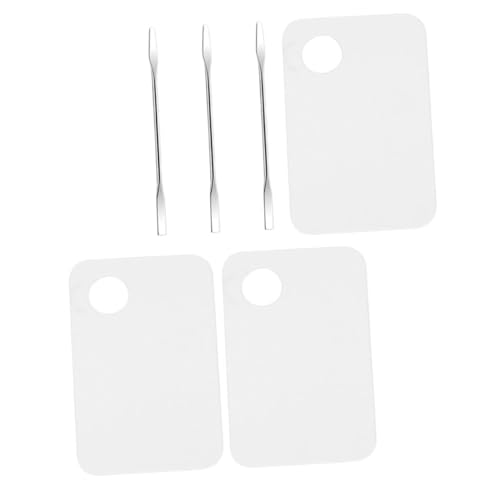 OHPHCALL Acrylic Makeup Palette Set 3 Sets 6pcs Nail Art Mixing Tool Nail Art for Salons