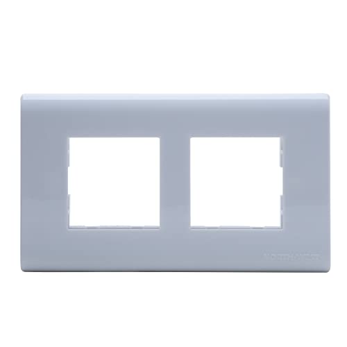 Image of Wipro Northwest Nowa 4 Module cover plate, White (pack of 1)