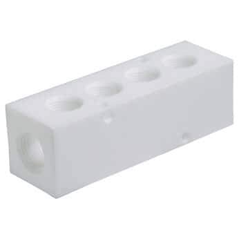 Cole-Parmer AO-31522-11 Polypropylene Manifold; 4 Outlets; 1/2" Inlet Npt(F)