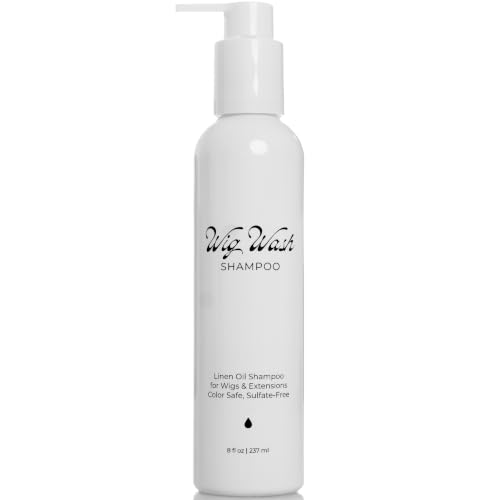 WIG WASH Sulfate-Free Shampoo for Human Hair Wigs & Extensions 8 oz