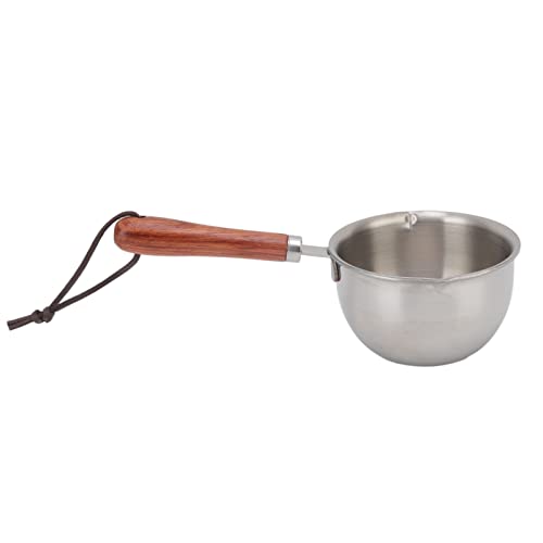 Fyearfly Stainless Steel Mini Butter Warmer Pan, Quick Heat, Deep Bottom, Small Milk Pot