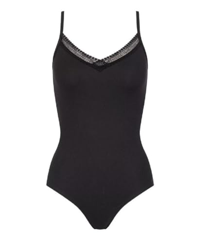 Sloggi Go Ribbed Body de algodón acanalado para mujer en color negro