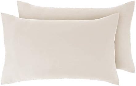 Pair of Pillowcases 2 Pack Pillow Cases Covers Anti-Allergy Anti-Bacterial Super Soft Touch Brushed Microfibre (Teal)