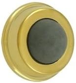 Deltana 1 in. Dia. Solid Brass Flush Bumper in PVD (Set of 10)