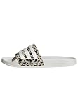 adidas Unisex Adilette Shower Slides Sandal, Crystal Linen/core white/Khaki Six, 38 EU