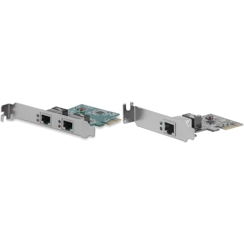 Image of StarTech.com Dual and Single Port PCIe Gigabit Network Cards - Low Profile - 2 x RJ45 Ports - Realtek RTL8111H Chipset