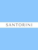 santorini - stackable display decorative coffee table book for modern coastal style beach cottage decor: great interior design element for staging hotel furniture & styling bookshelves