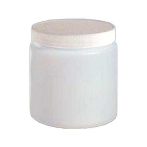 Qorpak PLA-03216 HDPE Straight Sided Round Bottle with 89-400 Neck Finish, 16 oz, Natural (Pack of 144)