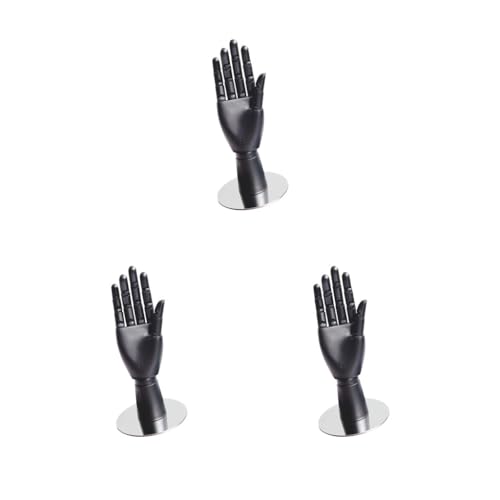 Mannequin main articulé noir : résolvez le rangement de bijoux