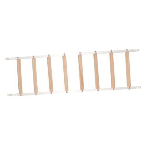 GRIRIW Parrot Climbing Ladder Toy 8-Step Acrylic Bird Ladder for Cage Parrot Playtime and Beak Care Toy
