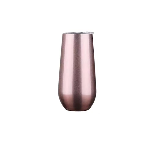 Taça Termica Copo Para Espumante Champagne Drink Premium 150ml Mantem Temperatura 12 Horas (Rose)