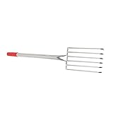 Milisten Edelstahl Gartenblatt-rechen Zinken Mit Rutschfestem Gummigriff Leichter Handrechen Für Bodenverteilung Laub Strandpflege Robustes Gartengerät Für Vielseitigen Außeneinsatz