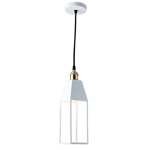 Lámpara de techo industrial E27 colgante macaron regulable de granja metal