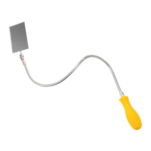 HOLIDYOYO Telescopic Inspection Mirror Round Non-Slip Handle Car Mirror Accessory for Easy Inspection