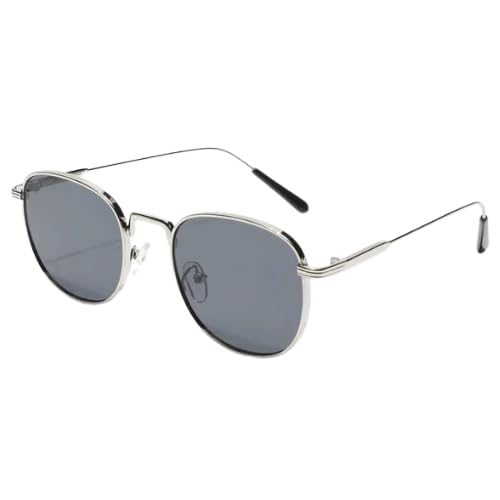 ZOSMIC Black Grey Rectangular UV Protection Polarized Sunglasses for Men & Women Unisex Daily Beach Retro Wear