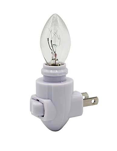 Projectpak Plug In Night Light Module Includes 4 Watt Bulb, White Plastic, Great For Making Your Own Diy Decorative Night Lights, Pack Of 4 #TOP1