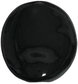 Collar de Perlas de Piedra de Cerámica Negra Joyería