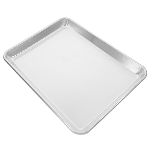 PRETYZOOM Heavy Duty Aluminum Baking Pan Versatile for Bbq Roasting Steaming Baking Oven Safe Dishwasher Friendly Construction for Family Gatherings