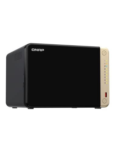 Image of QNAP TS-664-8G-US 6 Bay High-Performance Desktop NAS with Intel Celeron Quad-core Processor, M.2 PCIe Slots and Dual 2.5GbE (2.5G /1G /100M) Network Connectivity (Diskless)