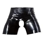 LATE X Herren-Latex-Hose, Schwarz, Klein