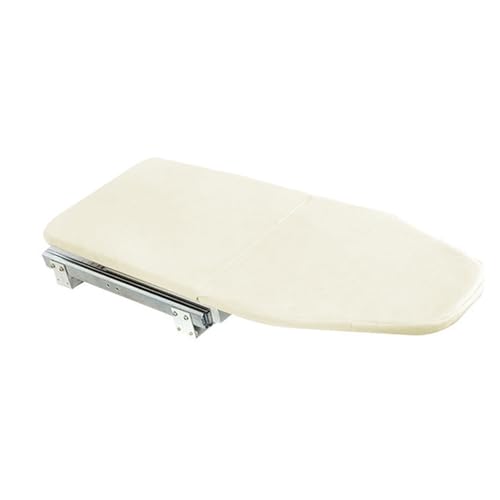 Tabla de planchar plegable, tabla de planchar con cajón plegable con cubierta extraíble resistente al calor para espacios pequeños en el hogar y lavandería