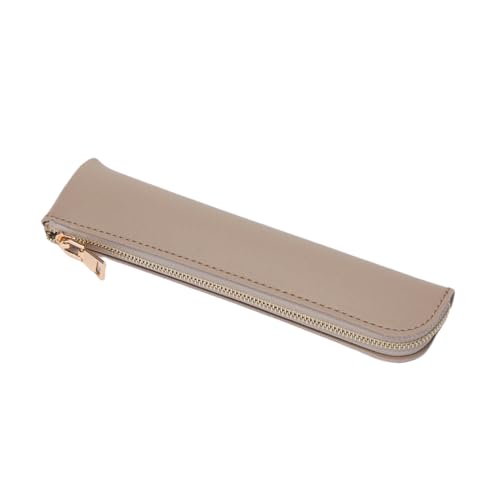 Image of Slim Pencil Case Small Pencil Pouch Pen Case (Khaki /FL)