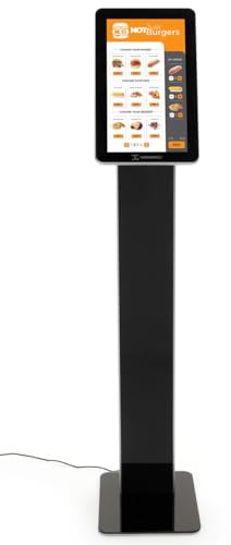 Image of 16 inch Touch Screen Digital Floor Stand, 10pt PCAP Touch, Media Player - Black