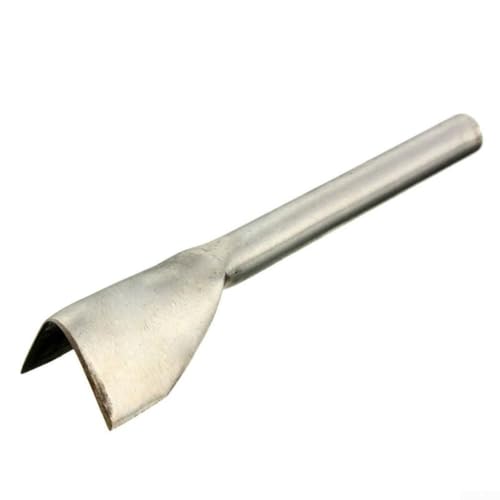 Herramienta perforadora de cuero en forma de V, cortador semicircular, 1545 mm de longitud, plata (20 mm)