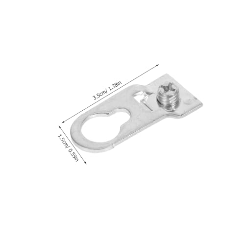 Image of POPETPOP 50pcs Picture Frame Hangers Durable Aluminum Alloy Hooks for Secure Wall Mounting Lightweight Picture Hanging Hardware for Frames Mirrors and Embroidery