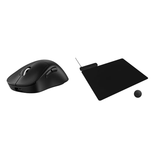 Image of Logitech G Pro X Superlight 2 DEX Lightspeed Wireless Gaming Mouse + Powerplay 2 Wireless Charging Mouse Pad Bundle - Black