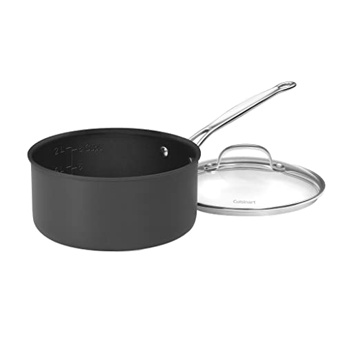 Cuisinart 6193-20 Chef's Classic Non-Stick 3-Quart Nonstick-Hard-Anodized, Saucepan W/Cover #TOP3