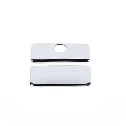 interior coche piezas Para Chevrolet Para Silverado 2014-2018 Pegatinas Decorativas Para Interruptor De Caja De Almacenamiento De Copiloto De Coche(Chrome)