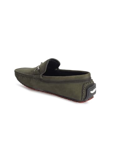 Image of AADI Men's Suede Leather Outdoor Casual Loafer Shoes