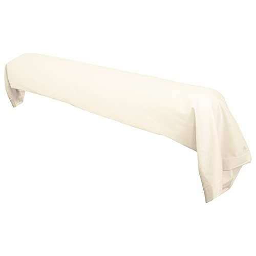 Linnea Taie de traversin uni 230X43 cm 100% Coton Alto Crème