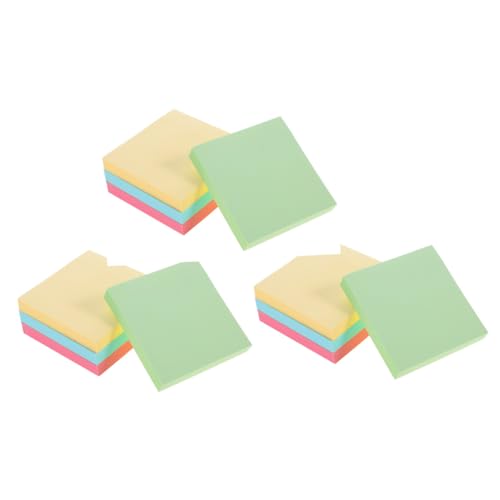 VILLFUL 便利な冊自己接着メモパッド わいい厚手彩色便箋紙 小型付箋紙 スムーズな書き心地 仕事や学習用リマインダー付箋