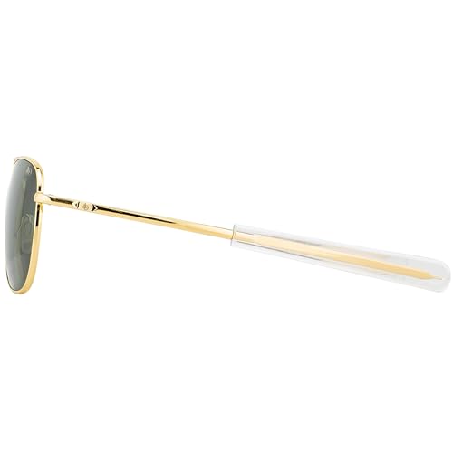 Image of AO American Optical Gold Original Pilot Sunglasses | Nylon & Glass Lenses | Polarized & Non-Polarized
