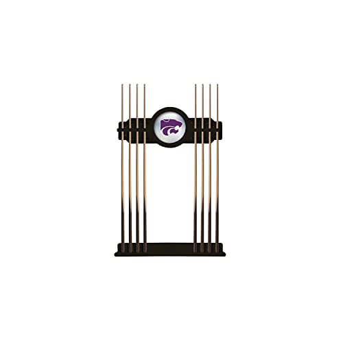 Kansas State Cue Rack in Black Finish by Holland Bar Stool