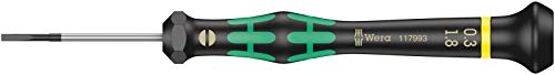 Image of Wera 05117993001 Kraftform Micro 2035 Slotted Electronics Precision Screwdriver, 1.8mm Head, 40mm Blade Length