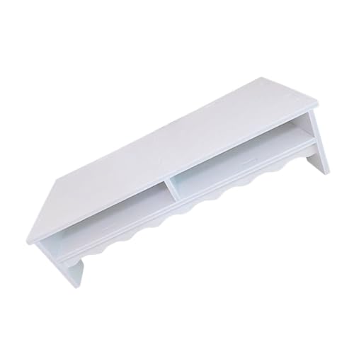 Support de moniteur blanc réhausseur double niveau pour bureau - 2