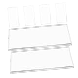 TEHAUX 6pcs Banknote Collection Box Cash Organizer for Bills Plastic Paper Money Case Commemorative Bill Holders